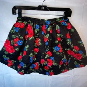 💙❤️💚🖤Forever21 Black Red & Blue Mini Skirt